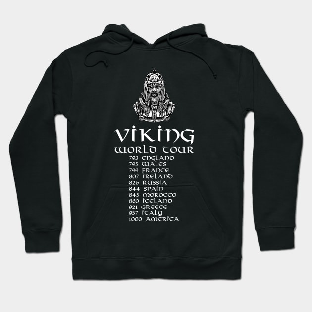 Medieval Nordic History - Viking World Tour - Norse God Odin Hoodie by Styr Designs